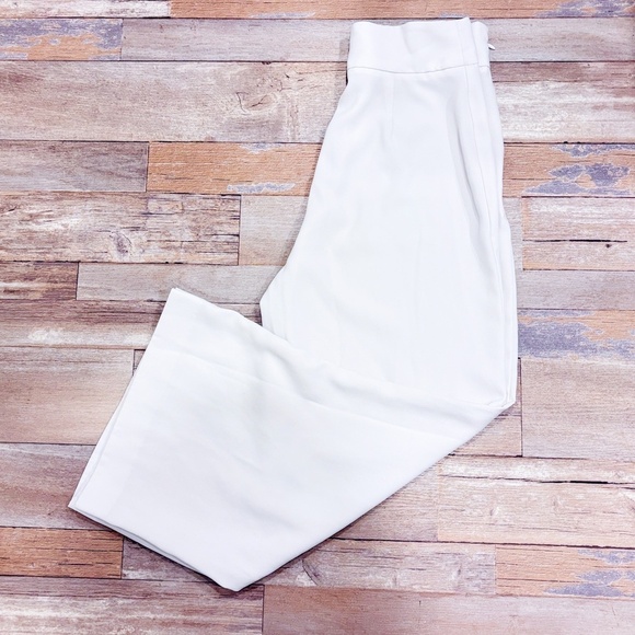 ZARA Wide leg high rise cream pants - Picture 1 of 10